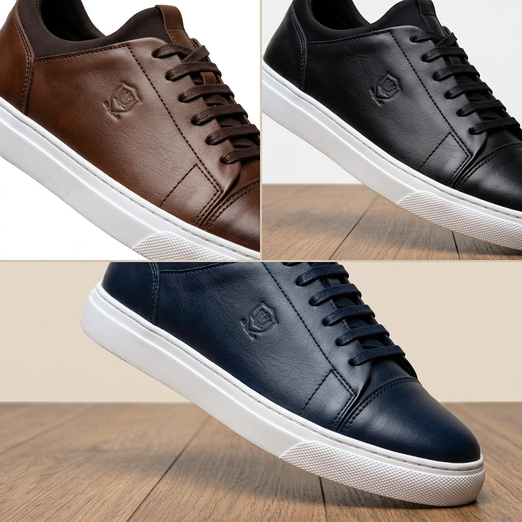 Chaussure oxford pour homme en cuir véritable
