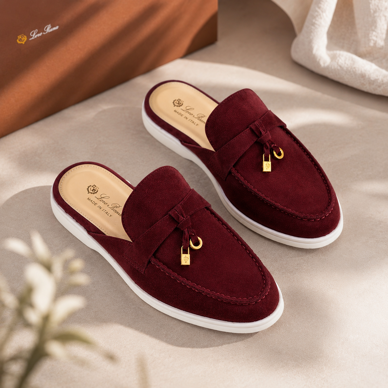 Loro piana en cuir véritable