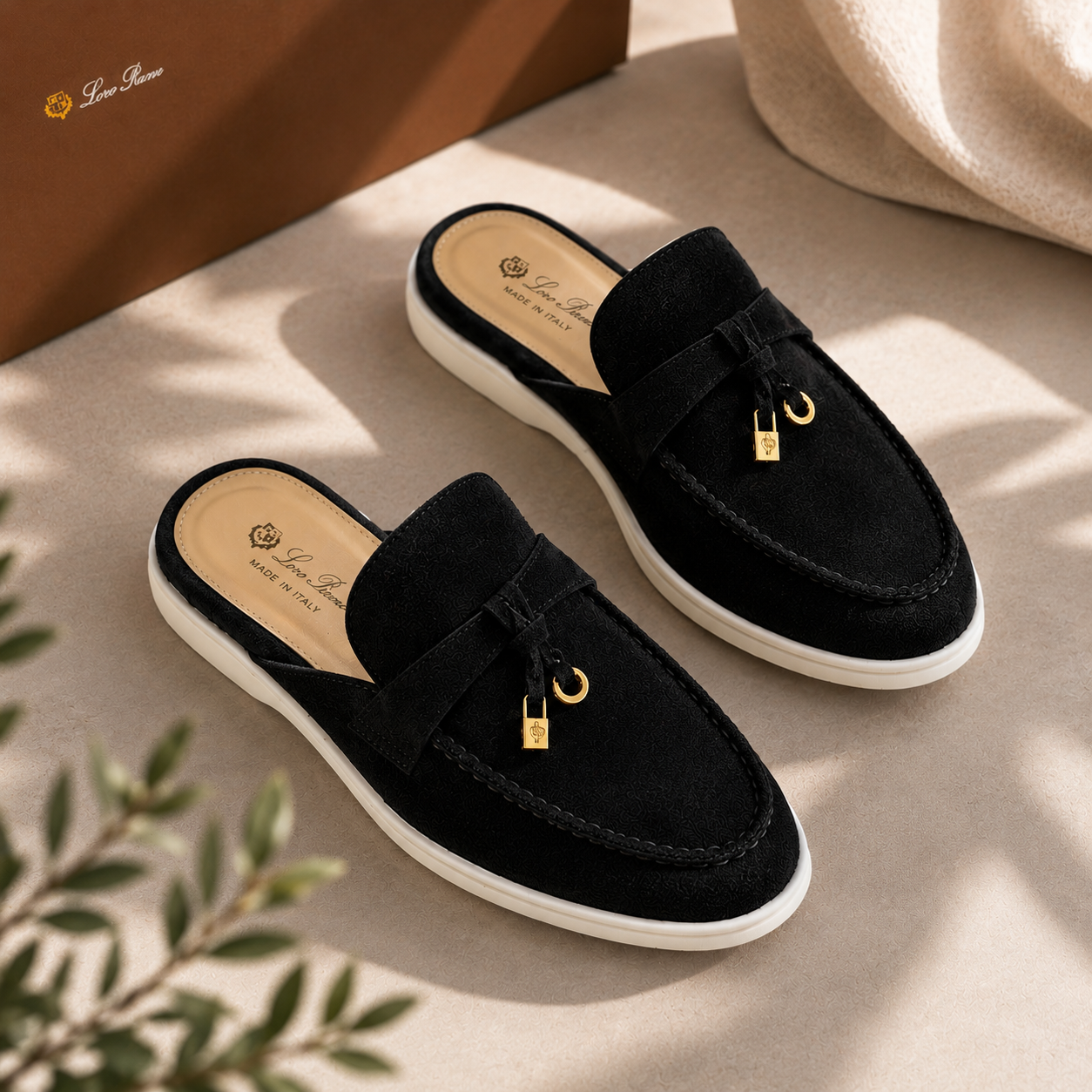 Loro piana en cuir véritable